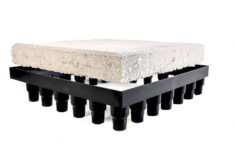 Ziegel-Laubfang aus Kunststoff mit Ziegel für Dachbegrünungssysteme